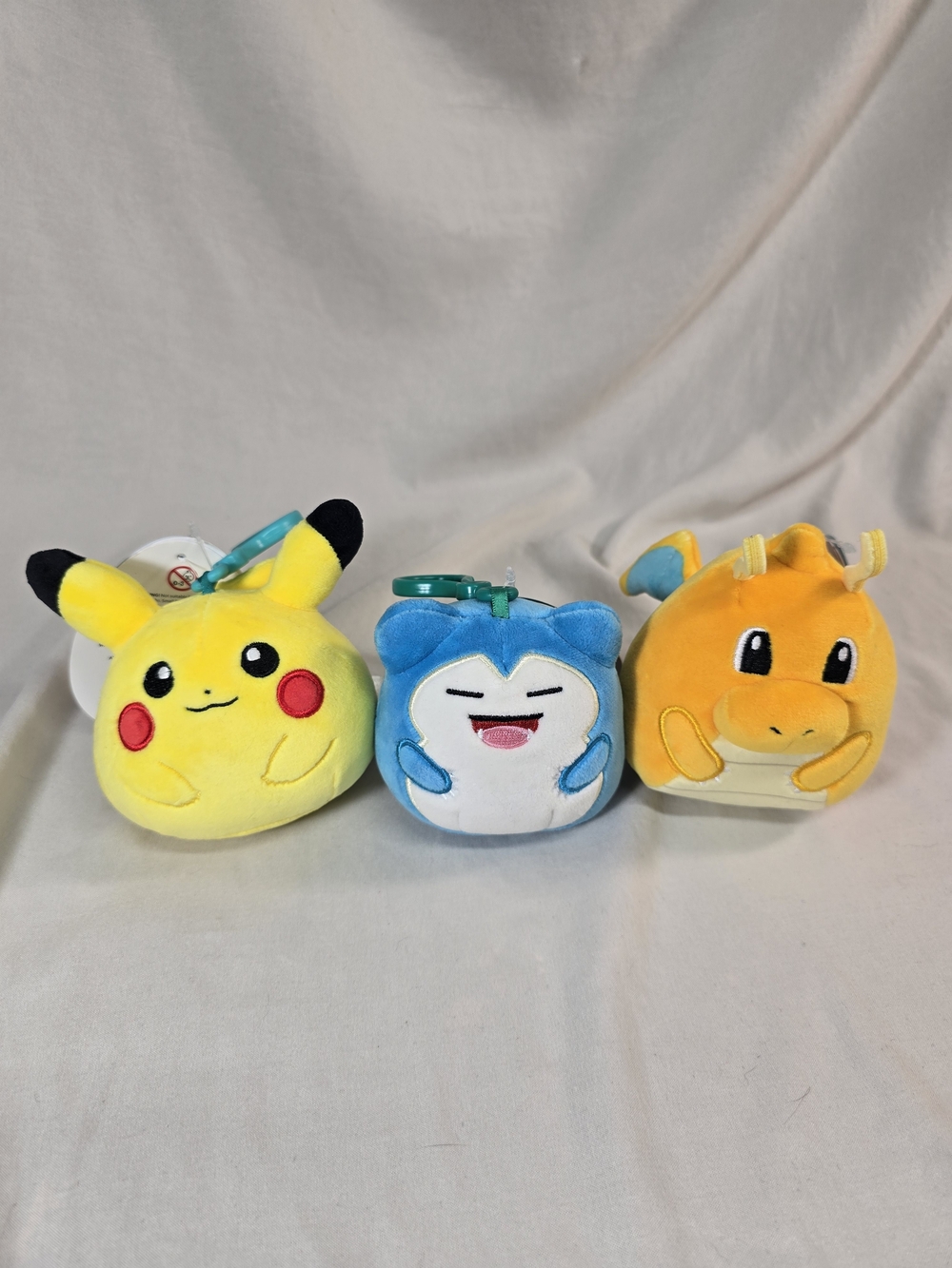 3 MINI Pokemon  3" Plush STUFFED ANIMAL TOY KEYCHAIN NEW Squishmallows 2025